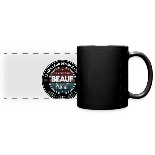 Le Véritable Beauf Parfait : Le T-shirt Humour Homme - Mug panoramique uni