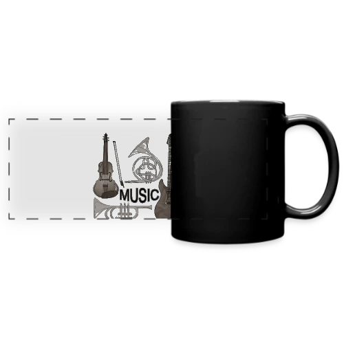 Passion Musique : Instruments & Guitare - Mug panoramique uni