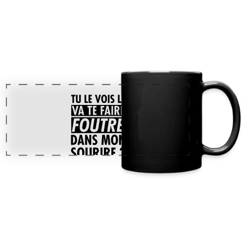 L'?il Qui Dit Tout : "Va te faire foutre ?" - Mug panoramique uni