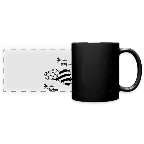 T-shirt "Je suis Breton, donc parfait !" - Mug panoramique uni