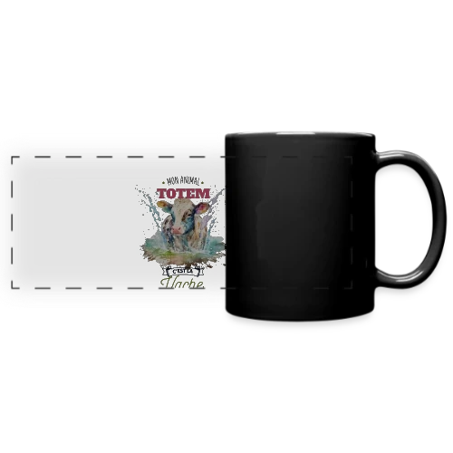 Ma Vache, Mon Animal Totem Humour - Mug panoramique uni