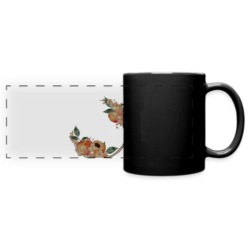 Pêche et Fleur en Couronne Tendance - Mug panoramique uni