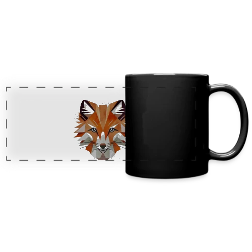 Renard Géométrique Éclatant - Mug panoramique uni