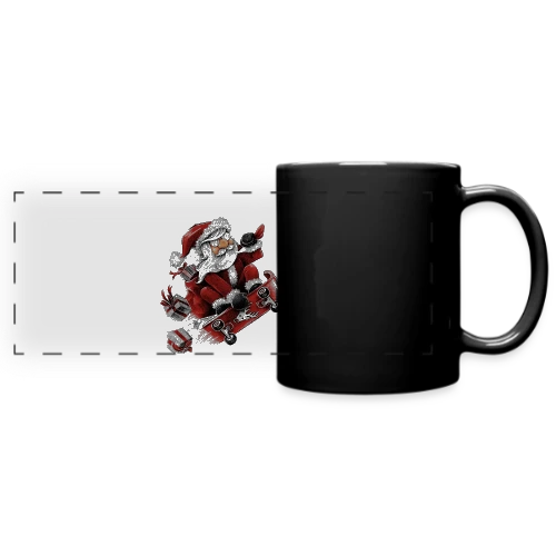 Père Noël Skateur Fou - Mug panoramique uni