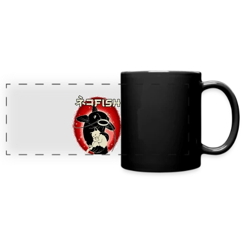 Amitié Insolite : Chat & Poisson-Chat - Mug panoramique uni