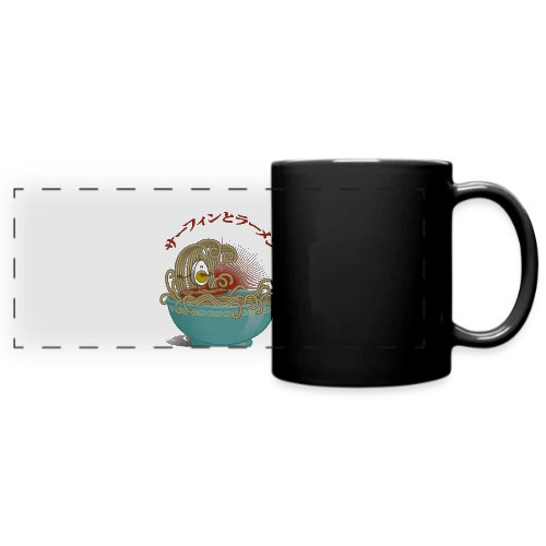 Surf & Ramens : L'?uf glisse dans le bol - Mug panoramique uni
