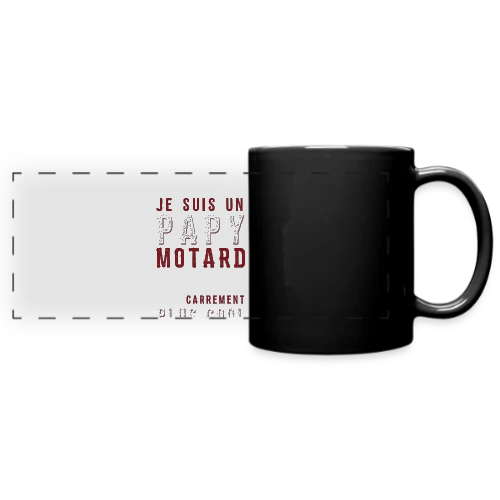 Papy Motard : Carrément Plus Cool ! - Mug panoramique uni