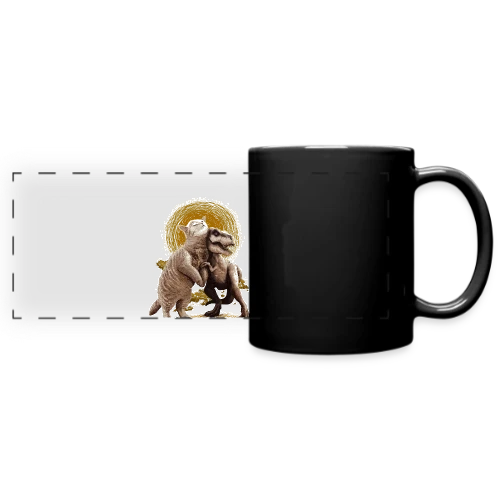 Chats et Dinos Amis : L'Aventure Décalée - Mug panoramique uni