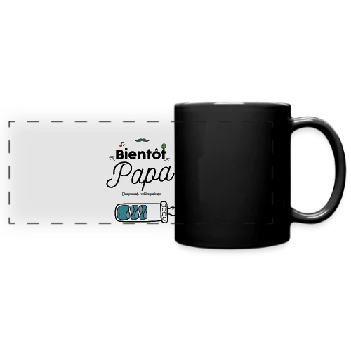 T-shirt Bientôt Papa : Humour et Annonce Naissance - Mug panoramique uni