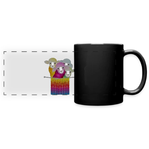 Mouton Tricoteur Rigolo - Mug panoramique uni