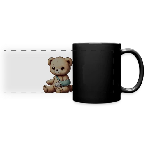 Teddy Réconfortant Plâtré : L'Ours Symbole de Courage et d'Amour - Mug panoramique uni
