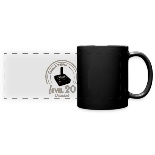 T-shirt Gaming "Niveau 20 Débloqué" - Rétro Anniversaire - Mug panoramique uni