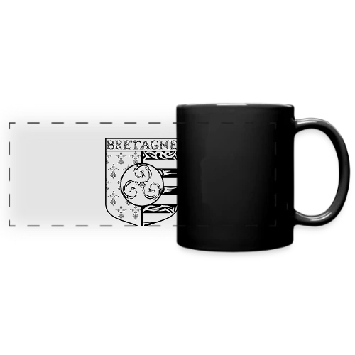 T-Shirt Bretagne - Blason Gwenn Ha Du Triskèle Tribal - Mug panoramique uni