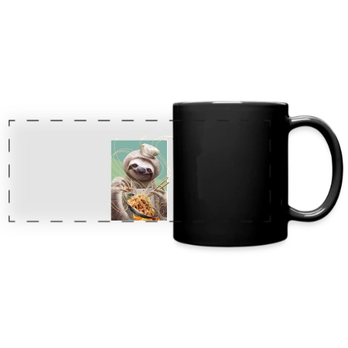 Le Paresseux Chef des Nouilles Sautées - Mug panoramique uni