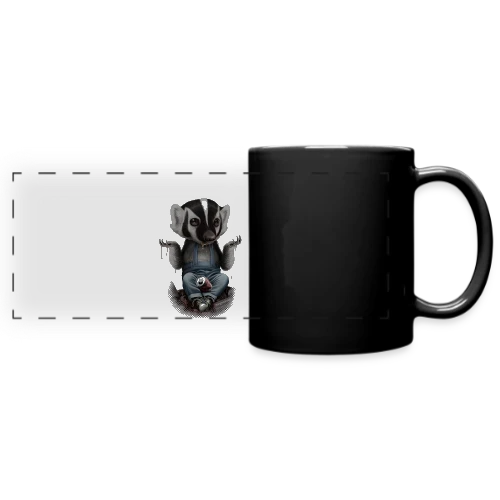 Je m'en fiche, Blaireau Rusé - Mug panoramique uni