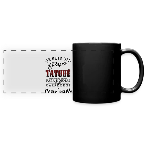 Papa Tatoué & Cool - Mug panoramique uni