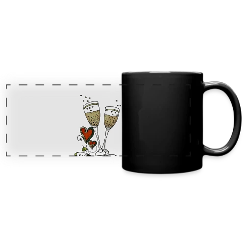 Verres Cœurs & Fêtes - Mug panoramique uni