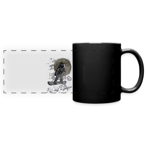 Snowboarder lunaire - Mug panoramique uni