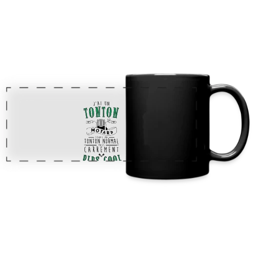 Mon Tonton Motard, le plus cool ! - Mug panoramique uni