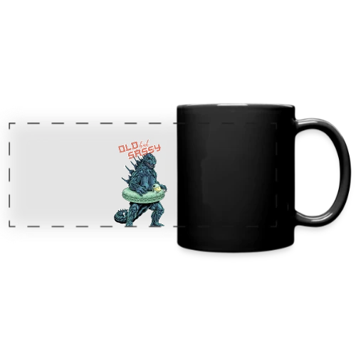 Vieux mais Culotté : Le Monstre Plouf ! - Mug panoramique uni