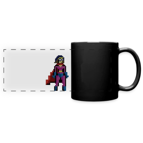 Super-Héroïne Pixel Anna - Mug panoramique uni