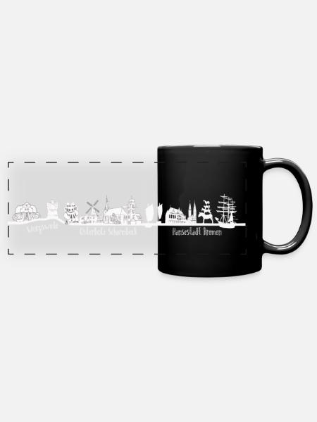 BREMEN OHZ WORPSWEDE - Mug panoramique uni - noir