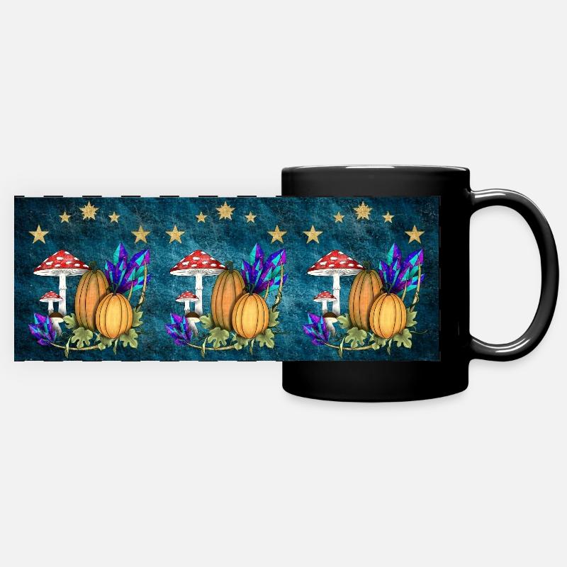 Pumpkins in Magic Land - Format E - Full Colour Panoramic Mug - black