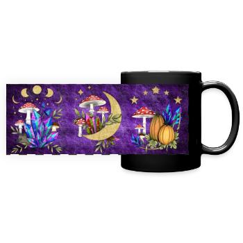 Dreamland - Mug panoramique uni - noir - Devant
