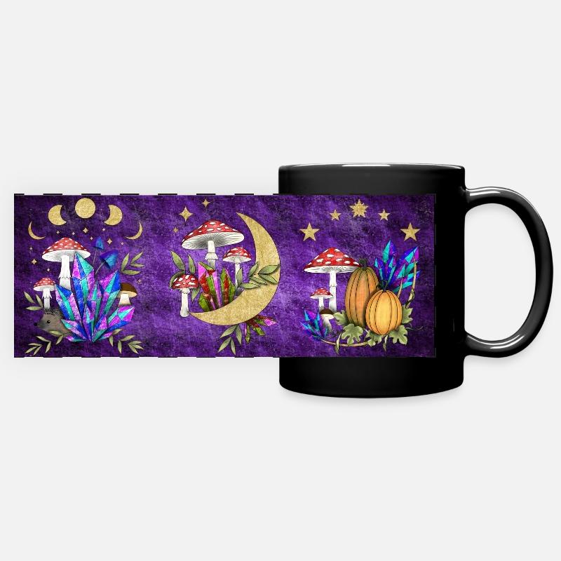 Traumland - Panorama-Tasse farbig - Schwarz