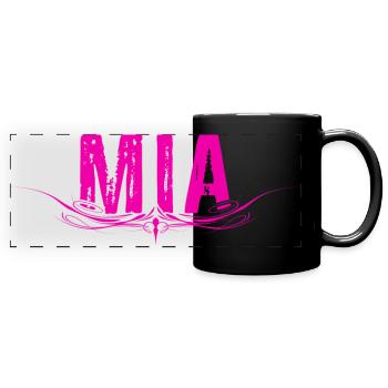 MIA decorated - Full Colour Panoramic Mug - black - Front