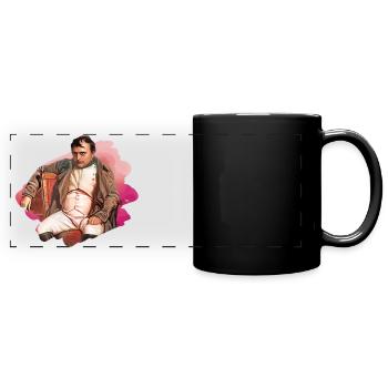Napoleon Bonaparte sat down - Full Colour Panoramic Mug - black - Front