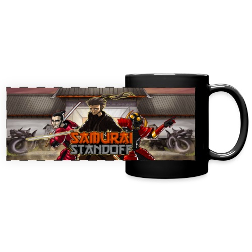 Embrace the way of the warrior with this Samurai Standoff mug! Featuring epic battle scenes, it's a must-have for every fan. Sip your brew, prepare for the duel!