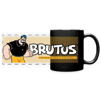 Popeye Gelb Design Brutus - Panorama-Tasse farbig - Schwarz - Vorne