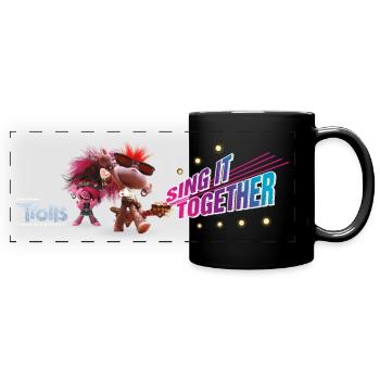 Trolls Sing It Together - Full Colour Panoramic Mug - black - Front