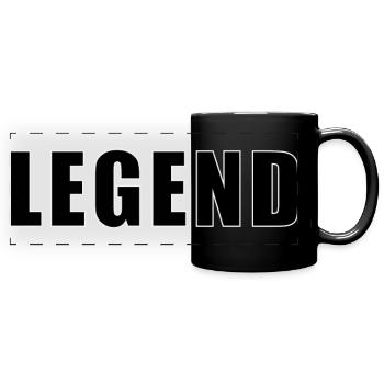 Legende - Panorama-Tasse farbig - Schwarz - Vorne