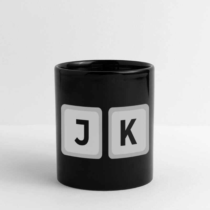 HJKL Computer-Tasten vi & Vim Code Geeks & Nerds Panorama-Tasse farbig