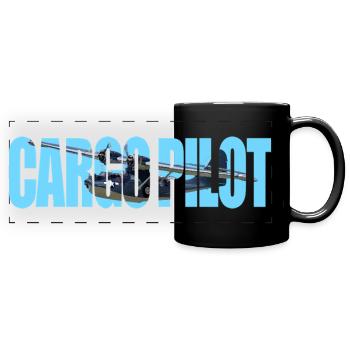 Cargo pilot PBY Catalina - Full Colour Panoramic Mug - black - Front