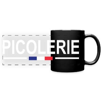 National Drink Humor Aperitif Gendarmerie Gendarme - Full Colour Panoramic Mug - black - Front