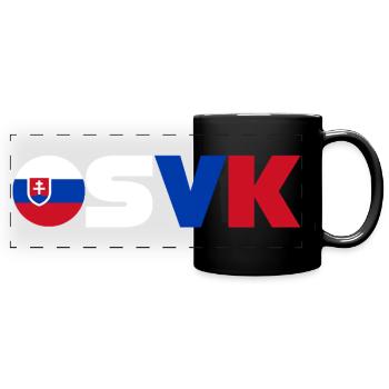 Slowakei - Panorama-Tasse farbig - Schwarz - Vorne