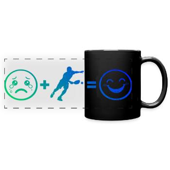 Pickleball Trainer Idee für Pickleball Athlet Fans - Panorama-Tasse farbig - Schwarz - Vorne