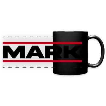 Mark Gift - Full Colour Panoramic Mug - black - Front