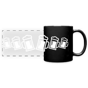 Beer Beer Mug - Full Colour Panoramic Mug - black - Front