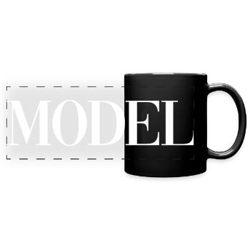 MODEL - Panorama-Tasse farbig - Schwarz - Vorne