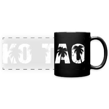 Ko Tao Thailand Palmen - Panorama-Tasse farbig - Schwarz - Vorne
