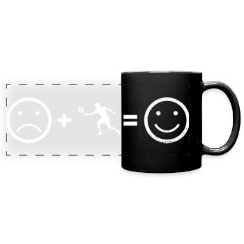 Gift idea for the court player with double game - Full Colour Panoramic Mug - black - Front