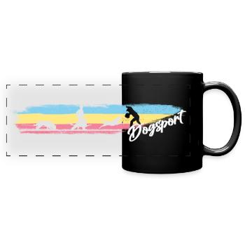 IGP dog sport motif - Full Colour Panoramic Mug - black - Front