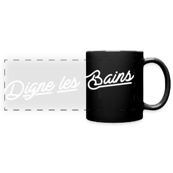 Digne les bains - Mug panoramique uni - noir - Devant