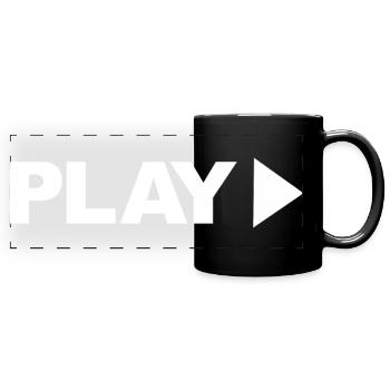 PLAY - Panorama-Tasse farbig - Schwarz - Vorne