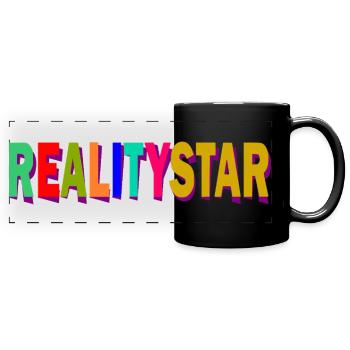 RealityStar color explosion - Full Colour Panoramic Mug - black - Front