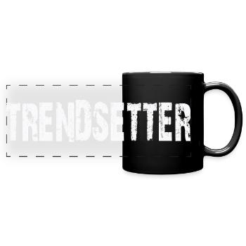 TRENDSETTER - Panorama-Tasse farbig - Schwarz - Vorne